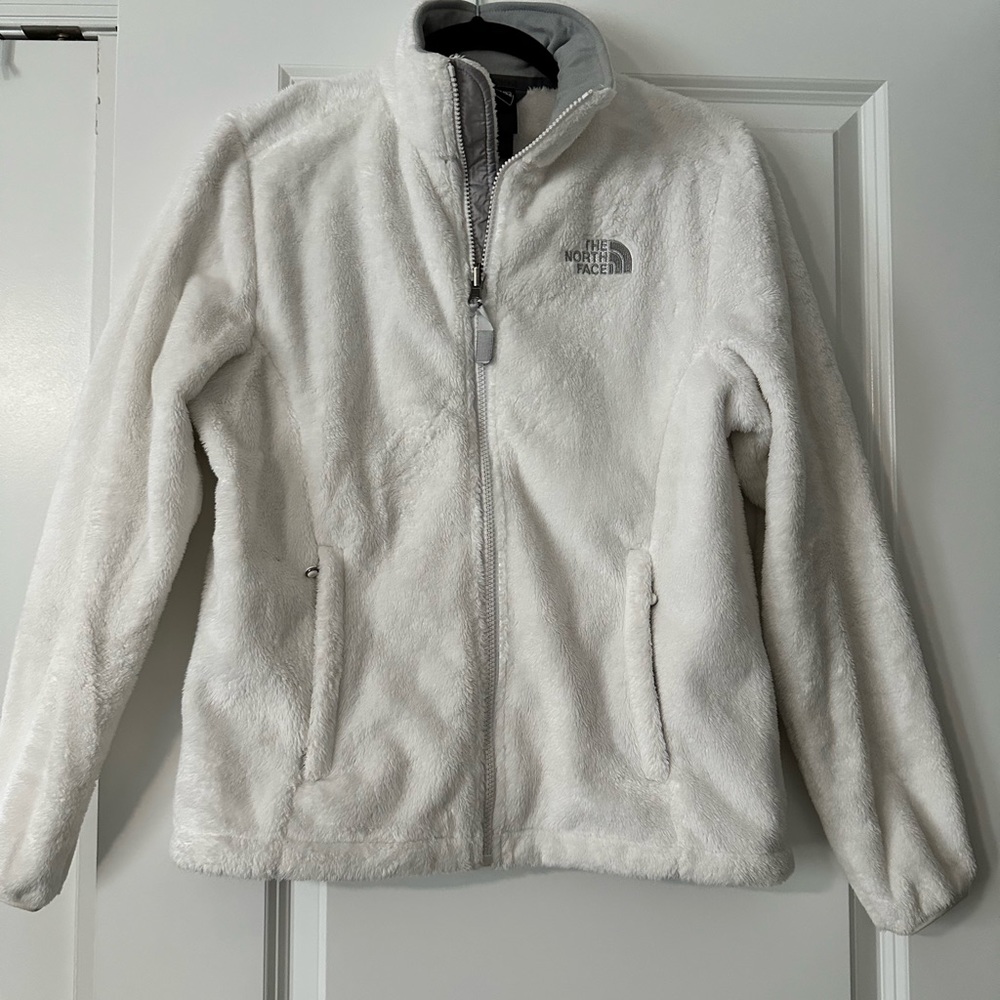 North Face Fleece, women’s, white, small